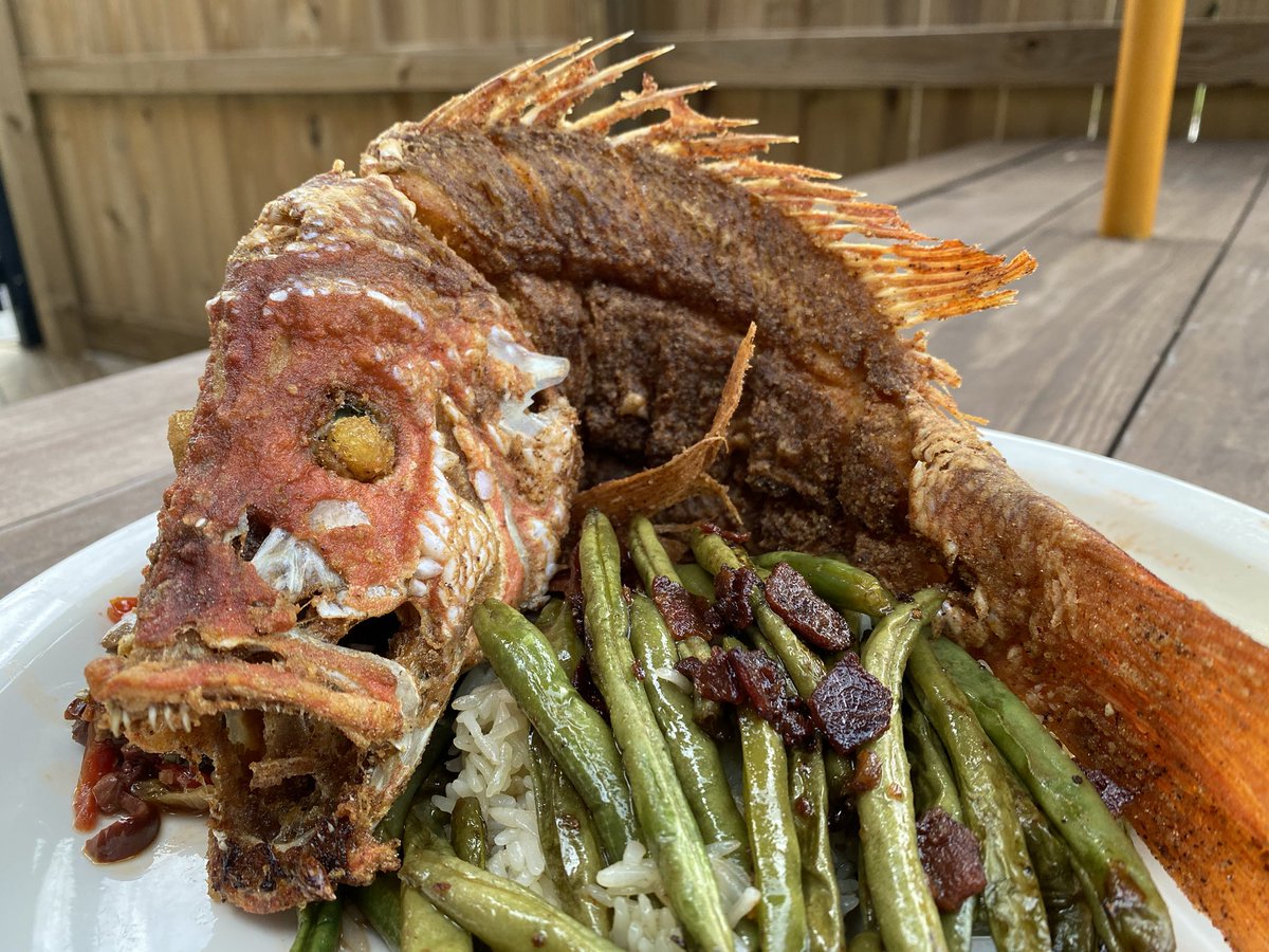 This whole fried snapper from Southern Coast Seafood was pretty darn awesome. If you haven’t tried this new restaurant you’re missing out!