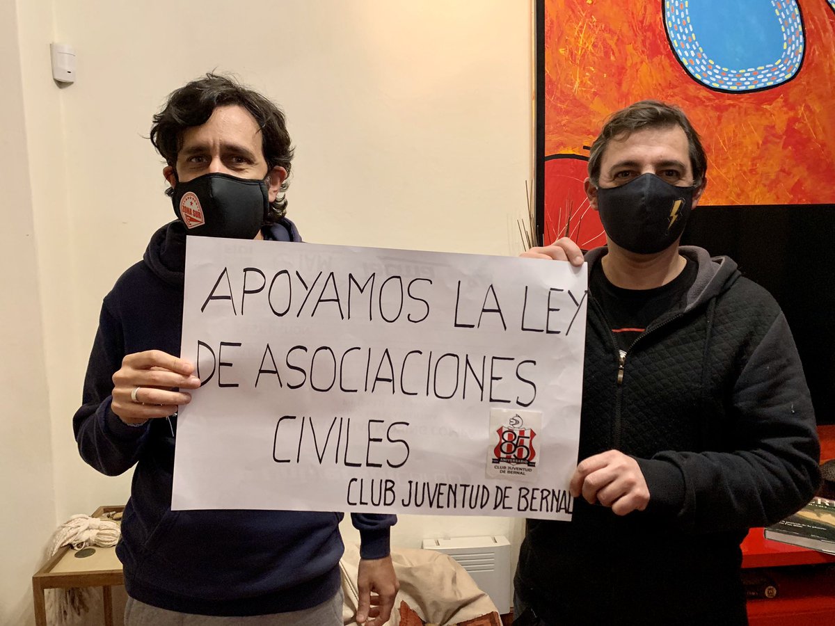 El Club Juventud de Bernal apoya la nueva #LeydeAsociacionesCiviles