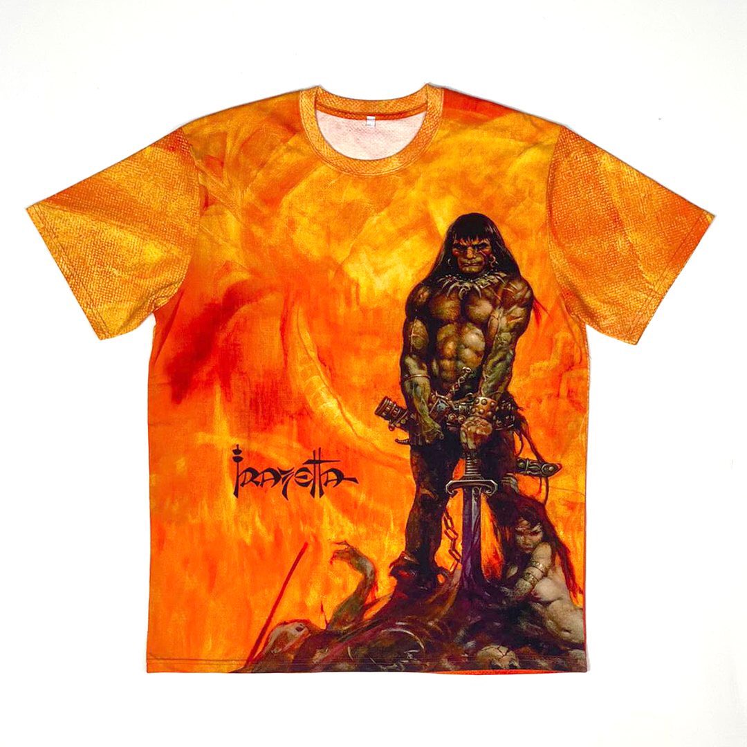 Frank Frazetta on "Frazetta's “Conan The Barbarian” T-Shirt has LANDED and they are shipping today! 🔥🔥#sorryforthewait https://t.co/2Atwyn0b1c / Twitter