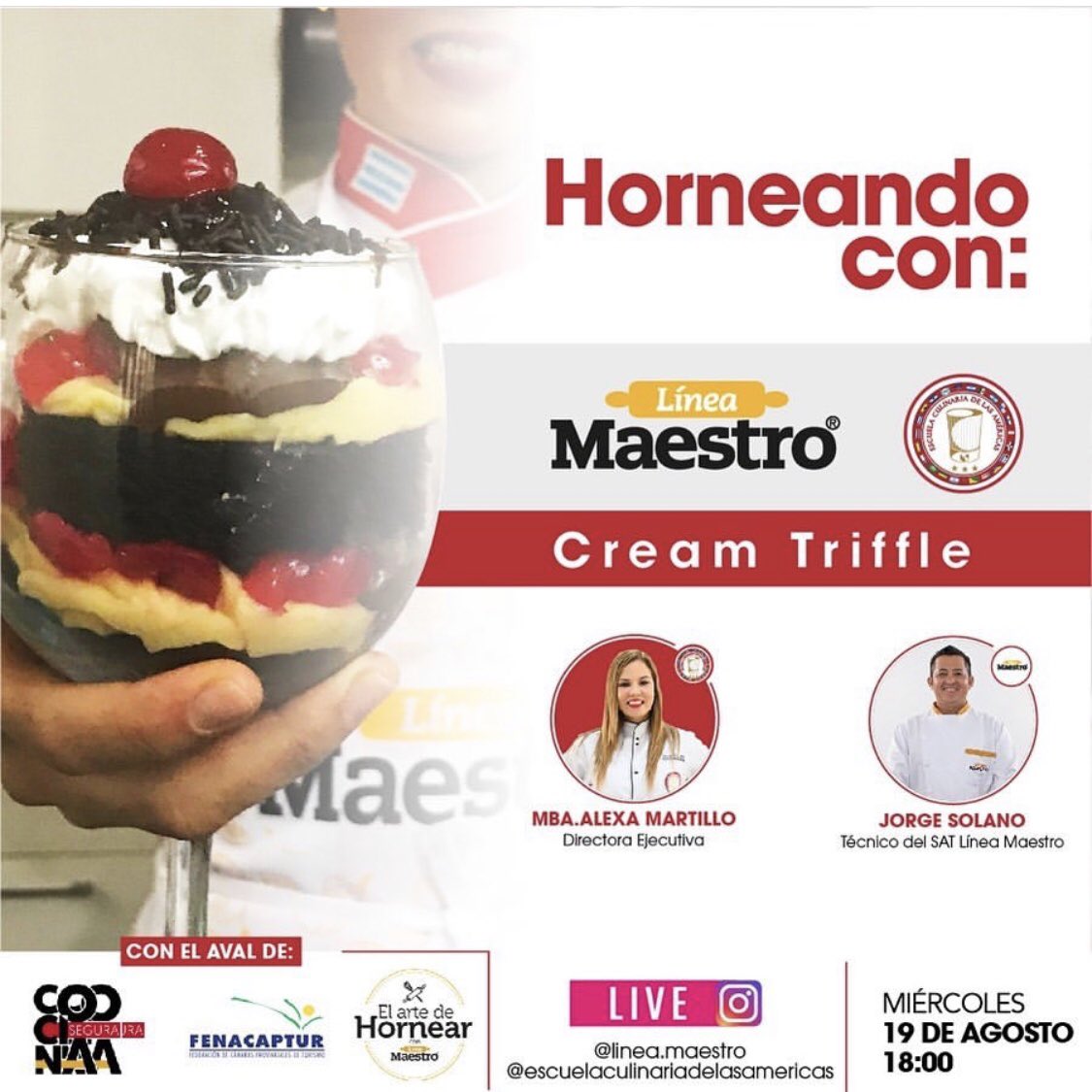 Próximo miércoles 18.00 hrs por Ig live @lineamaestro recetas fáciles para emprender desde tu hogar 🏠