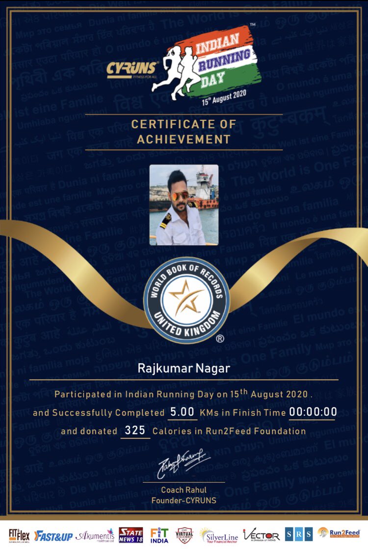rajkumar_twi's tweet photo. #IndianRunningDay #Run2Feed #CYRUNS #CoachRahul @FitandFlexGranola @FastandUpIndia @rajnagar97601 https://t.co/HLDNYfWaIe
