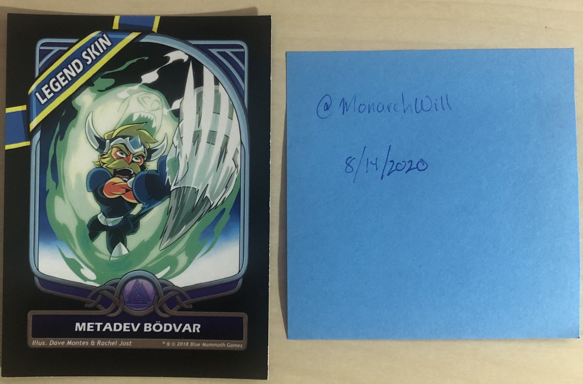 MonarchWill's tweet image. Brawlhalla Metadev Bodvar Giveaway 

You know the drill.
1) Follow ✅
2) Like ♥️
3) Retweet 🔃

Ends 8/21 12PM