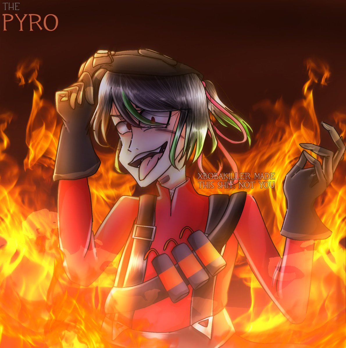 xbobakiller's tweet photo. Yo , Yo Guys! I'm opening a DTIYS for fun ! Feel free to join it lmao. It's fine if you won't, I'm not forcing anyone 👀🔥

Haha, Badass Pyro oc go S N A P
#tf2 #TeamFortress2 #tf2oc #TeamFortress2oc #pyro #pyromaniac #pyrooc https://t.co/JN90cYSnGU