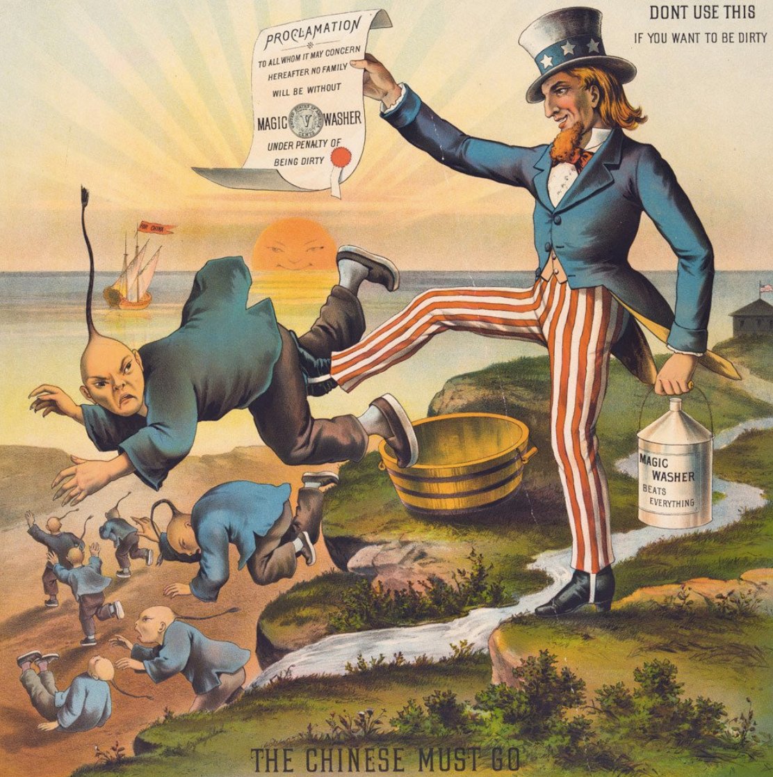 THREAD: How anti-Chinese racism led to the establishment of US immigration controlsSo before the late 1800s, the US basically had open borders. People just showed up on ships and went about their business. But attitudes changed when large numbers of Chinese immigrants came 1/?