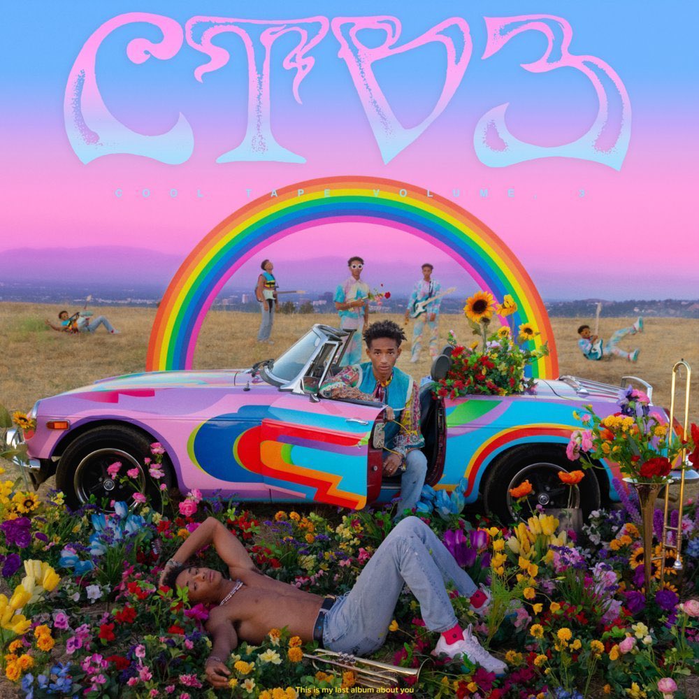 CTV3 ends both the cooltape & syre/erys eras. The sky is blue & pink for syre/erys. The vest is a pansexual flag (Odessa said she’s pan) but it could be for syre, erys,& gold for  (a reach) This is my last album about you - his past self & those who made him distance himself.