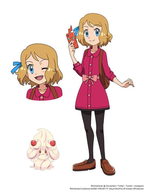 Don't you think serena would look amazing amazing if she returned with this outfit? Also Alcremie would be a great addition to her team ❤️💕#SerenaBestPokegirl #AmourshippingForLife Art by @_NoVaNoah