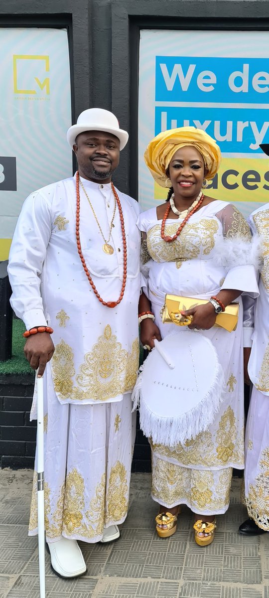 tessyogun's tweet photo. With my hubby at the burial of his father, Chief Paul Ogun https://t.co/aBJ9HBxgh0