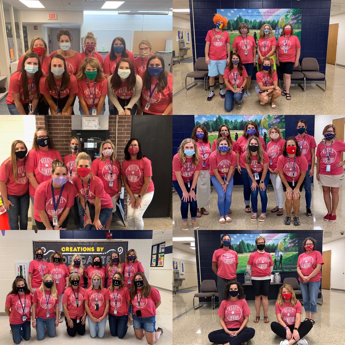 NES160's tweet photo. We had the best first days of school this week! Love having our staff and students together again! They are our reason! 💙❤️🎉@JCPiening @jmkernes #bethereason #benorris #bekind https://t.co/Iup10M2ubk