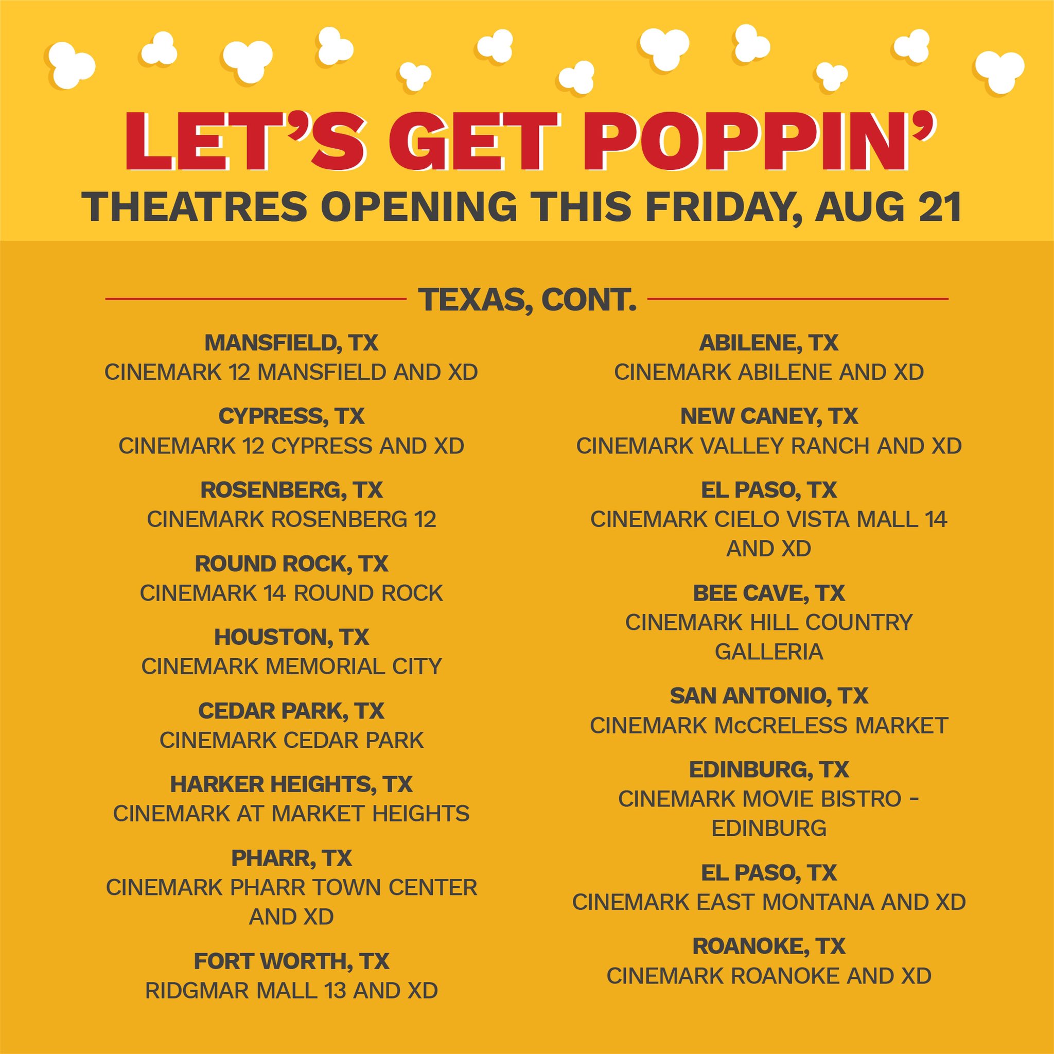 Cinemark Theatres on Twitter