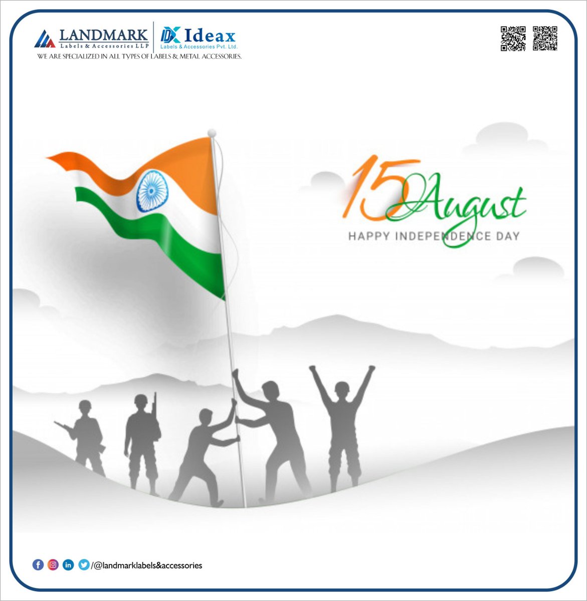 landmarklabels's tweet photo. May you soar high in the realm of #freedom. Happy #IndependenceDay to all Indians! https://t.co/wc5KIFy0JE