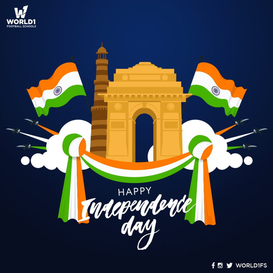 World1FS's tweet photo. Today let us celebrate by paying tribute to those who sacrificed their lives for our freedom. Happy Independence Day! 🇮🇳

#IndependenceDay #HappyIndependenceDay #World1FootballSchools #Chennai https://t.co/2bf3phccyH