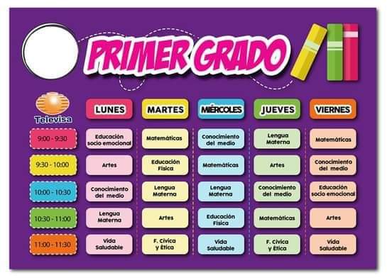 AprendeIi's tweet photo. #Aprendeencada2Sep

Horarios de Materias para educacion primaria 1 2 3 4 Grado. https://t.co/oNMevP2jOz