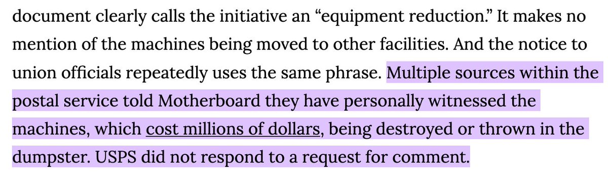 cali_n8vgrl's tweet image. Meantime, DeJoy has contracted out $6 billion for truck designs.
Maybe we should use that money to replace all those #USPS #sortingmachines the Postmaster General destroyed.
#RepublicansAreDestroyingAmerica #DeJoyForPrison #ConsequencesForTrump #USPSsabotage