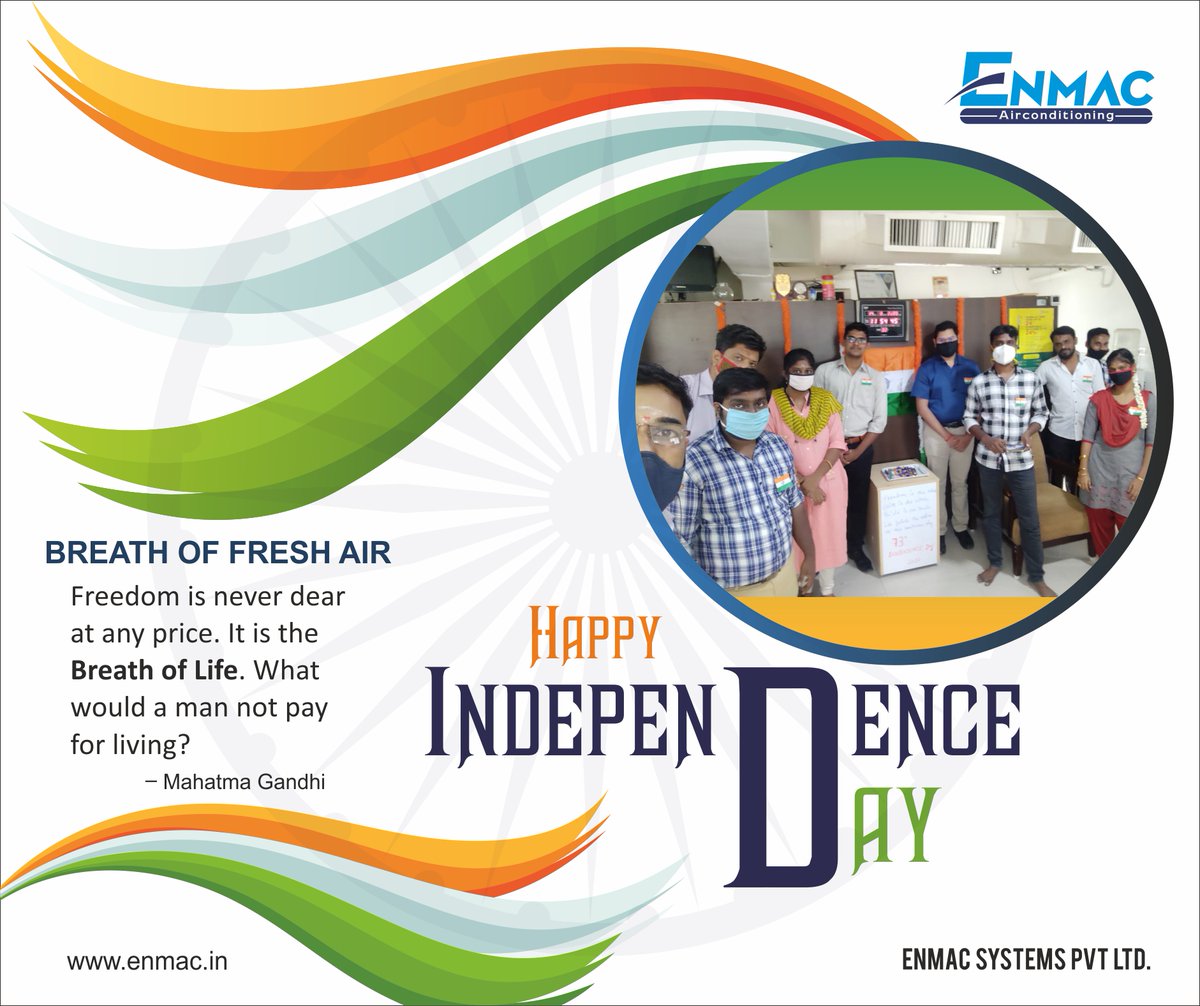 enmacsystems's tweet photo. #enmacsystems wishes everyone Happy Independence Day
#independenceday #happyindependenceday #74thindependenceday #independence #august15 #india #indian #happypatriotic #patriotic #holiday #celebration https://t.co/809sl5klTN