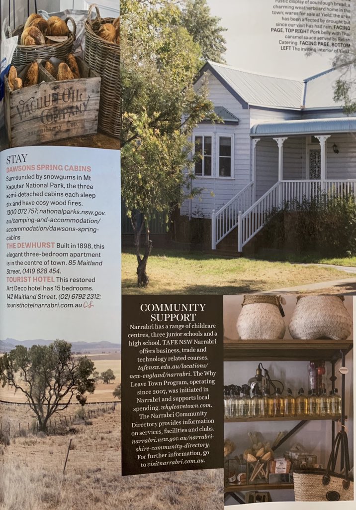 theroirocks's tweet photo. Great feature on #Narrabri in this months #countrystylemagazine covering just some of the brilliant businesses and attractions we have! @NarrabriShire @VisitNarrabri https://t.co/BW9KwCHkDf
