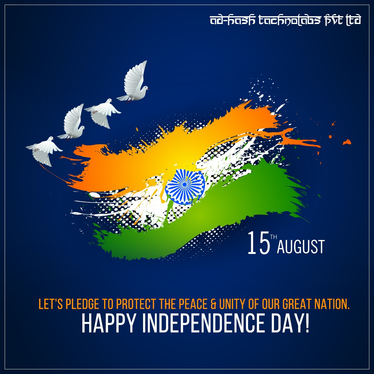 Let's pay tribute to the epitome of liberty, equality and fraternity to this great nation. Ad-Hash Technolabs wishes a Happy Independence Day.
#IndependenceDay #HappyIndependence #74YearsofIndependence #Freedom #India #Adhash #AdhashTechnolabs https://t.co/Ss8PZd2vgG
