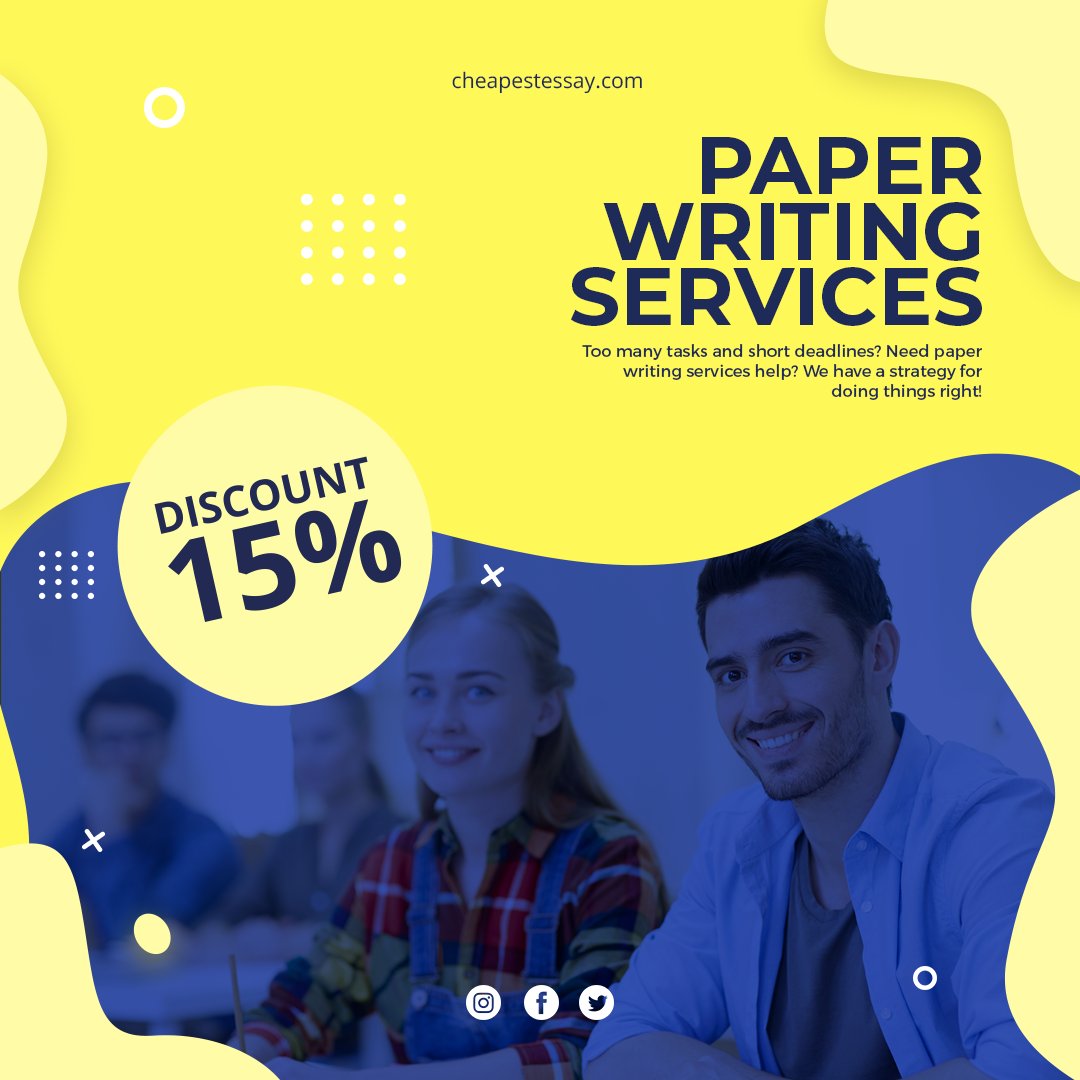 CheapestEssay's tweet image. Using a paper writing service online is the simplest way to beat deadlines. Hire the best and professional writer from Cheapest Essay! 😎
Get a 15% OFF on your first order, link in our bio.
#cheapestessay #paperwritingservice #cheapwritingservice #academicwritingservice