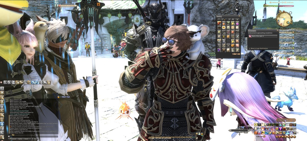 Logged onto FFXIV and some guy gave me 999 eggs and asked me to eat them. I'm down to 685. On Marlboro if you want to come watch.