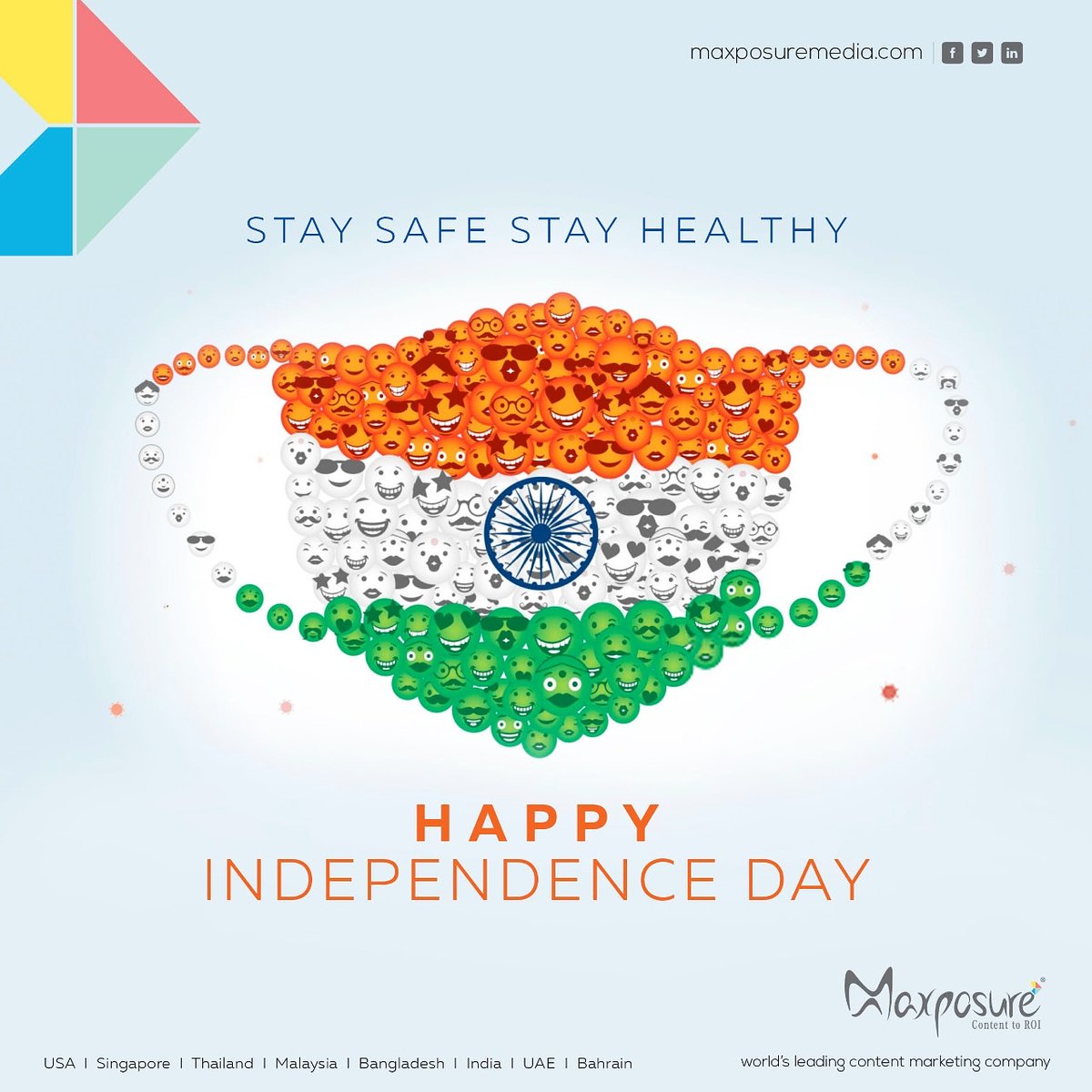 MaxposureLtd's tweet photo. #74YearsofFreedom #Happyindependenceday #Maxposure wishes all our resources, clients, and partners a great Independence Day weekend. #staysafestayhealthy https://t.co/Nlf9qlJMu1