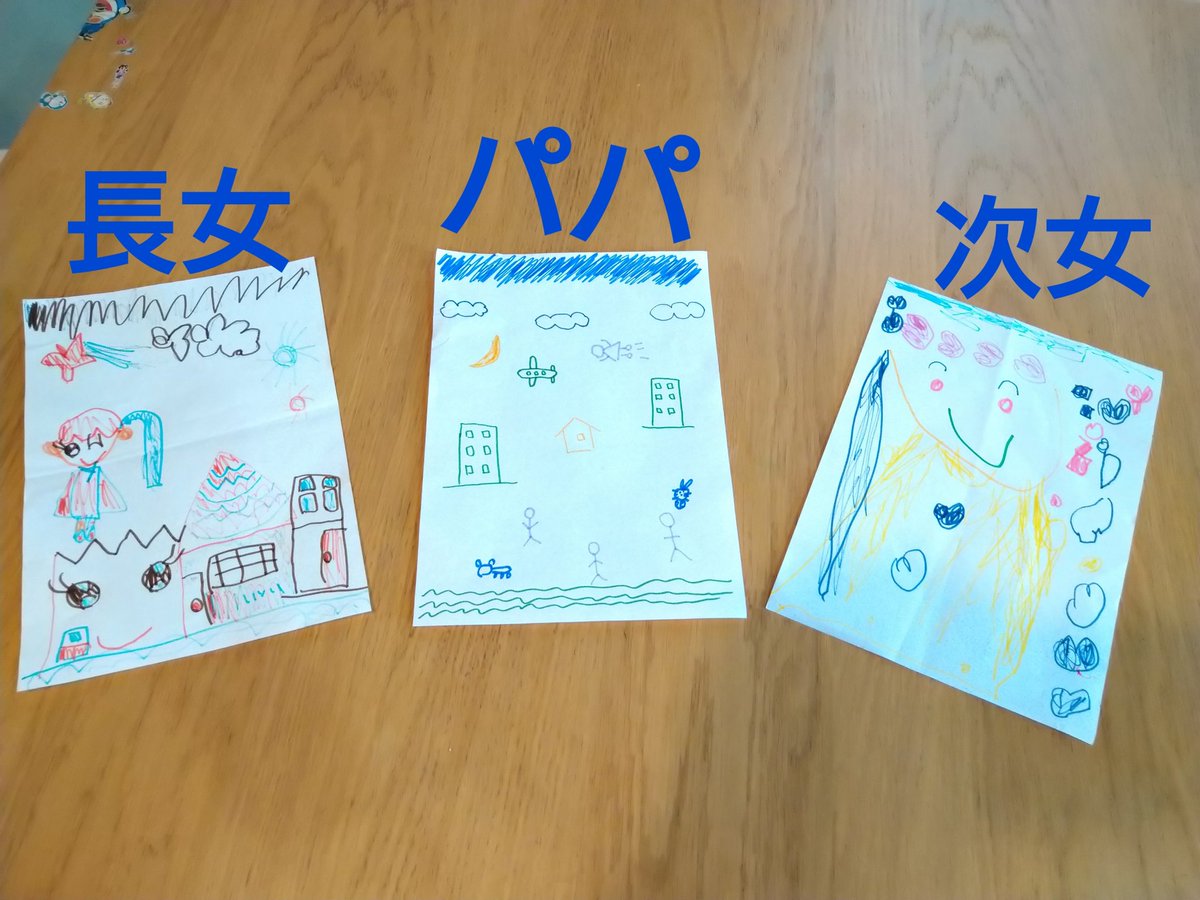 NatsukiIchikawa's tweet photo. 《#3色マーカーチャレンジ》

子どもたちと3色マーカーチャレンジしてみたよ😆

パパの #絵心 がなさ過ぎてやばい🤣🤣

Instagramも見てね👀
https://t.co/BOQQrdqnnt

#仲良し姉妹
#子供
#育児
#家族
#パパ起業家
#自由な時間
#コロナに負けるな
#ネットビジネス
#ビジネスパートナー
#副業 https://t.co/CDGTTvTKJ3