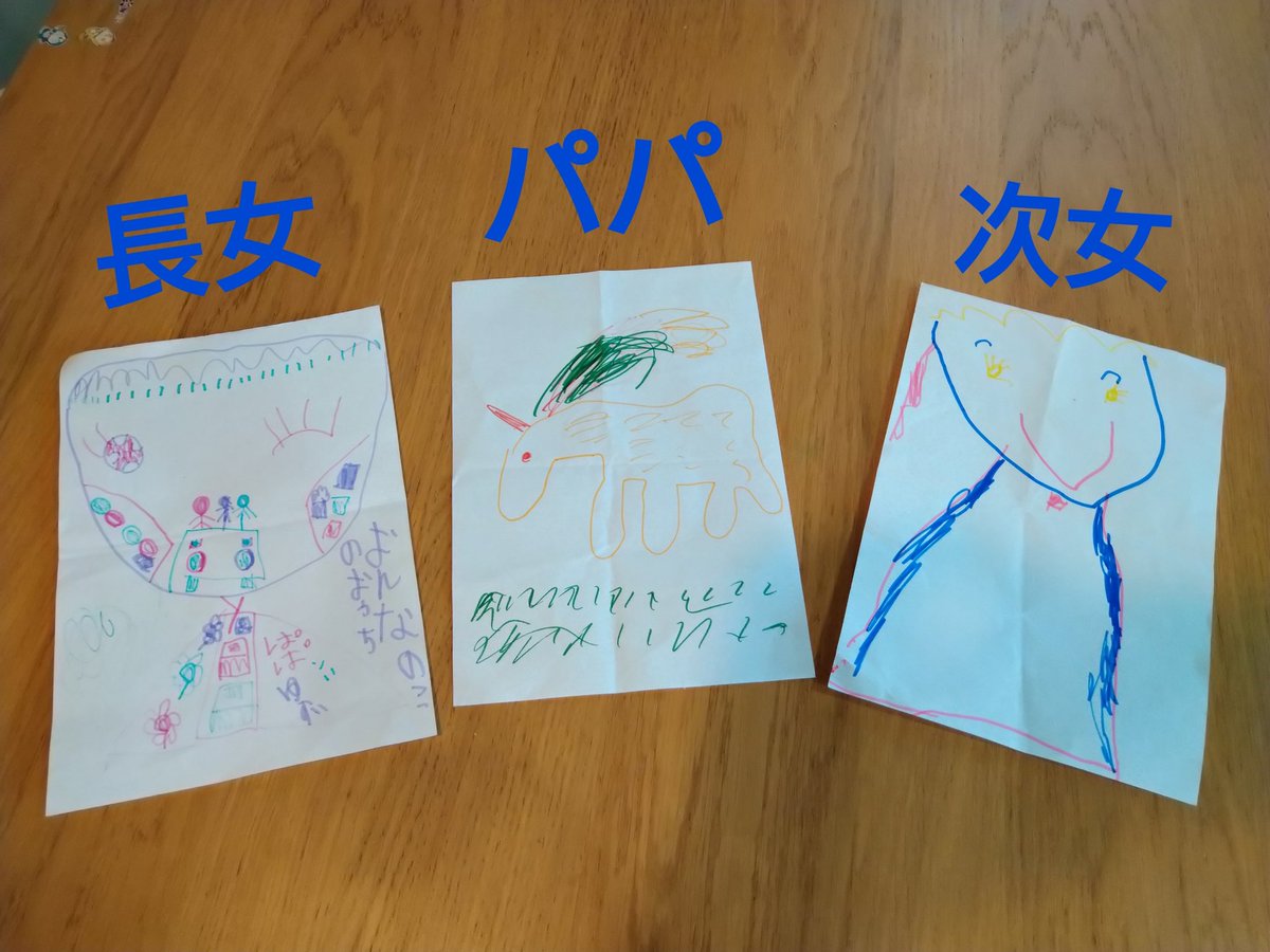 NatsukiIchikawa's tweet photo. 《#3色マーカーチャレンジ》

子どもたちと3色マーカーチャレンジしてみたよ😆

パパの #絵心 がなさ過ぎてやばい🤣🤣

Instagramも見てね👀
https://t.co/BOQQrdqnnt

#仲良し姉妹
#子供
#育児
#家族
#パパ起業家
#自由な時間
#コロナに負けるな
#ネットビジネス
#ビジネスパートナー
#副業 https://t.co/CDGTTvTKJ3