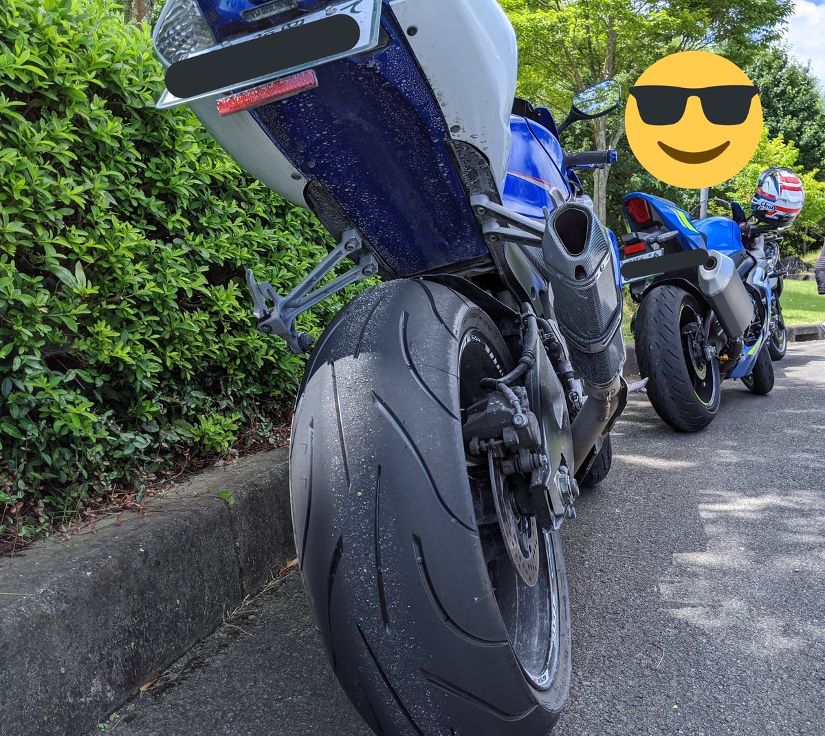 遊ばにちゃんねる あそびばにちゃんねる やっとタイヤ交換できました アムロありがとう パイロットパワー2ct わたくしには 十分すぎます 190 55 17から190 50 17に変更 こっちの方が個人的には好き ミシュラン パイロットパワー2ct Gsxr