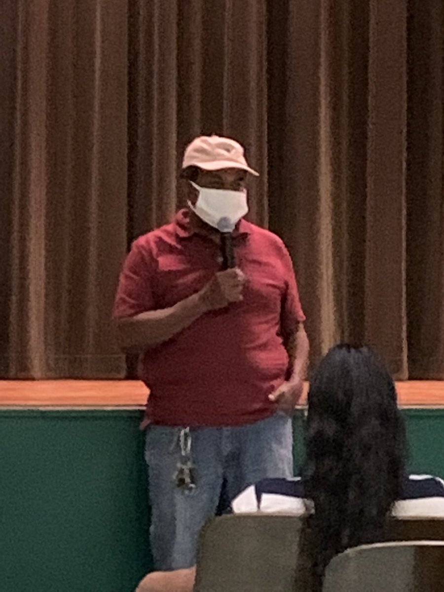 KayDomel's tweet photo. Darrell Mays says his retirement goodbyes... We will miss you, Mr. Mays! We love you! @BryanBbryant @brenhamjhs @zetta4kids https://t.co/CKCicNRaPB