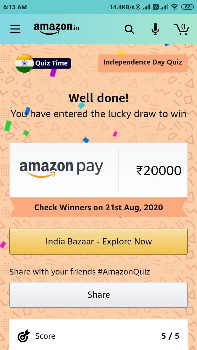 Rajkish27601632's tweet photo. @amazon @amazonIN 
@Rajkish27601632 #RajkishorSharma 
#HappyIndependanceDay #IndependenceDay #AmazonIndia #AmazonQuiz 
Please Amazon help me this time to win this prize. https://t.co/XFgQrMoTid