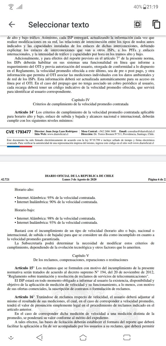 javosch's tweet photo. @CHernandezSasso @VTRChile @VTRsoporte Estimado le invito a hacer un reclamo ante el @SERNAC ya que es la única manera en que VTR responde, si puede calcule las horas en donde no recibe el mínimo legal de velocidad y pida un descuento en el cobro, que es lo que corresponde. https://t.co/Ux4vF2tcmF