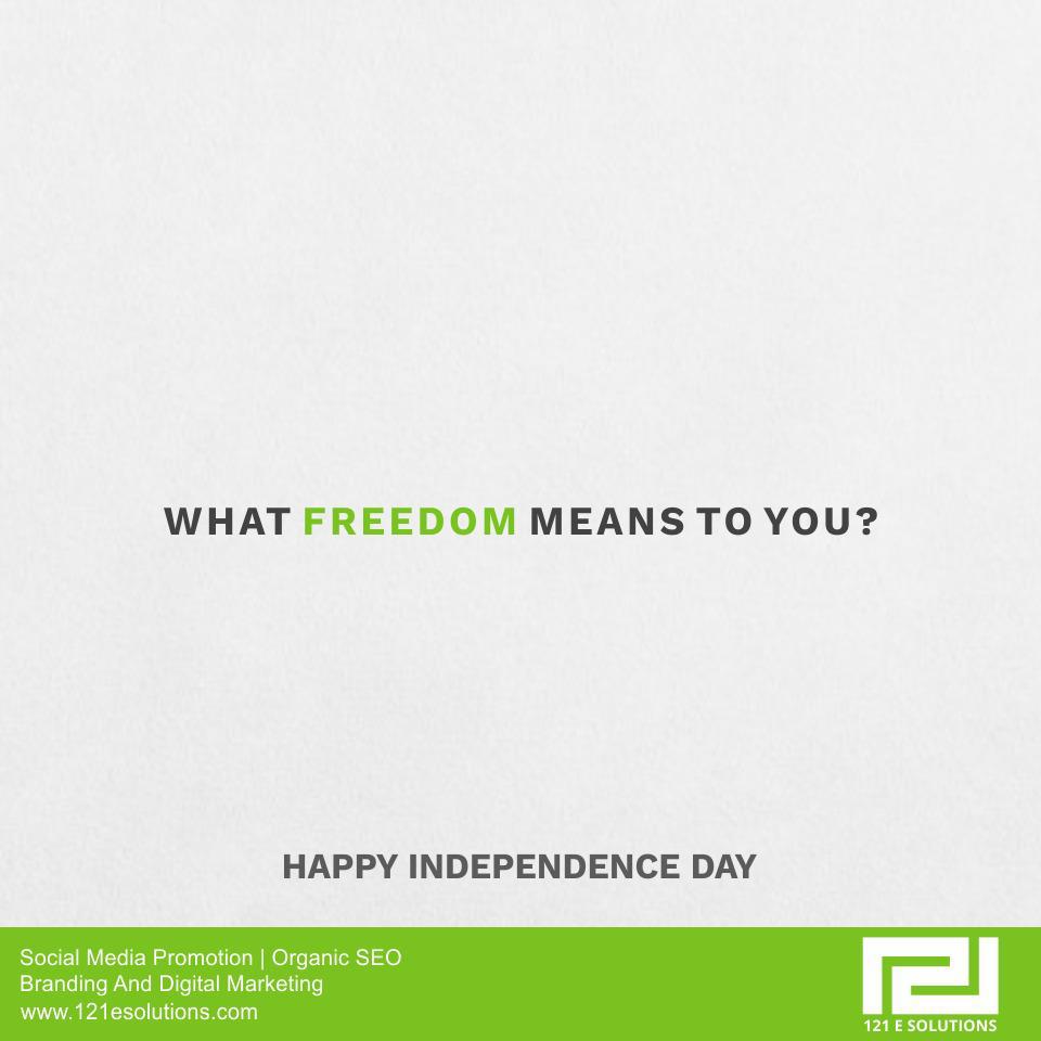 121egreetings's tweet image. Realise the importance of freedom on this Independence day..!!
#creativity #121esolutions #digitalmarketing #seo #121egreetings #socialmediapromotions #happyindependenceday