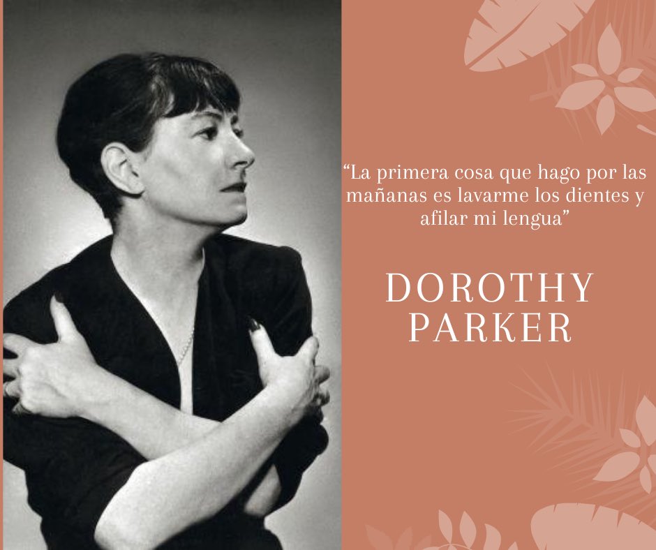 lasdelfondosv's tweet photo. #TeRecomiendoLeerla #MujeresQueLeeMujeres 
Dorothy Parker 📚💚 https://t.co/I2adfM0wzI