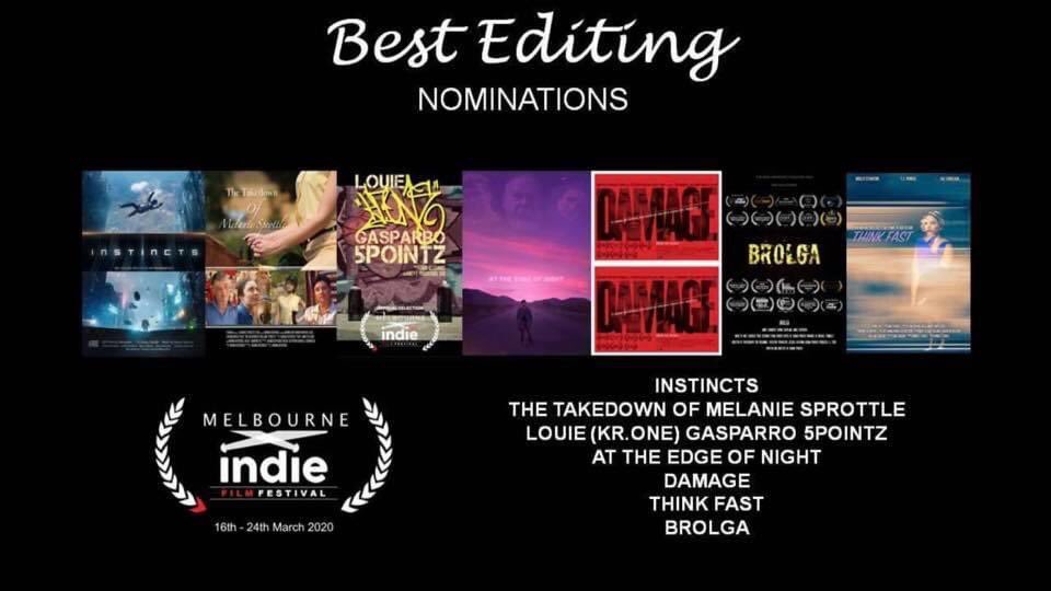 JoelPragnell's tweet photo. Thank you @melbourneindie for the nominations for Louie (KR ONE) Gasparro 5POINTZ! So glad to have edited this film! https://t.co/ftrkep7cCE