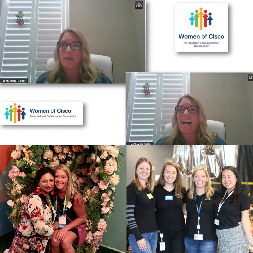 VarshaKanwar's tweet photo. “It’s not a Jenn show, it’s a team show” @skygtmservices, you are the REAL DEAL 🙌🏽. Loved how you shared your career journey and life lessons in an impactful & relatable storytelling to encourage & inspire 150+ #WomenOfCisco #SJC #ExecShadow2020 participants. #WeAreCisco #CiscoCX https://t.co/FC8ygM7rwj