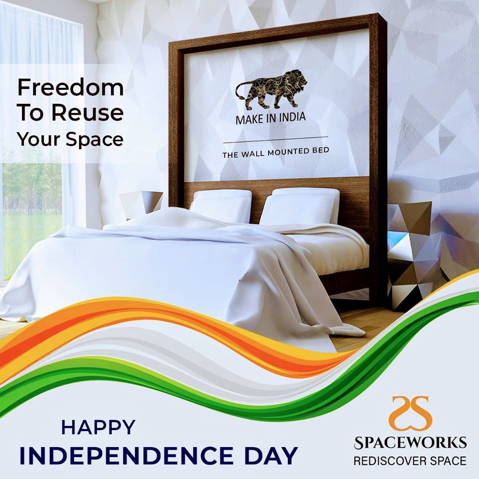 SpaceworksF's tweet photo. Experience the #freedom to reuse your space with SpaceWorks Furniture
#HappyIndependenceDay
#SpaceworksFurniture #PuneFurniture #Furnitureideas #innovativesolutions #homedecors #Puneinteriors https://t.co/qhugiRT0cj