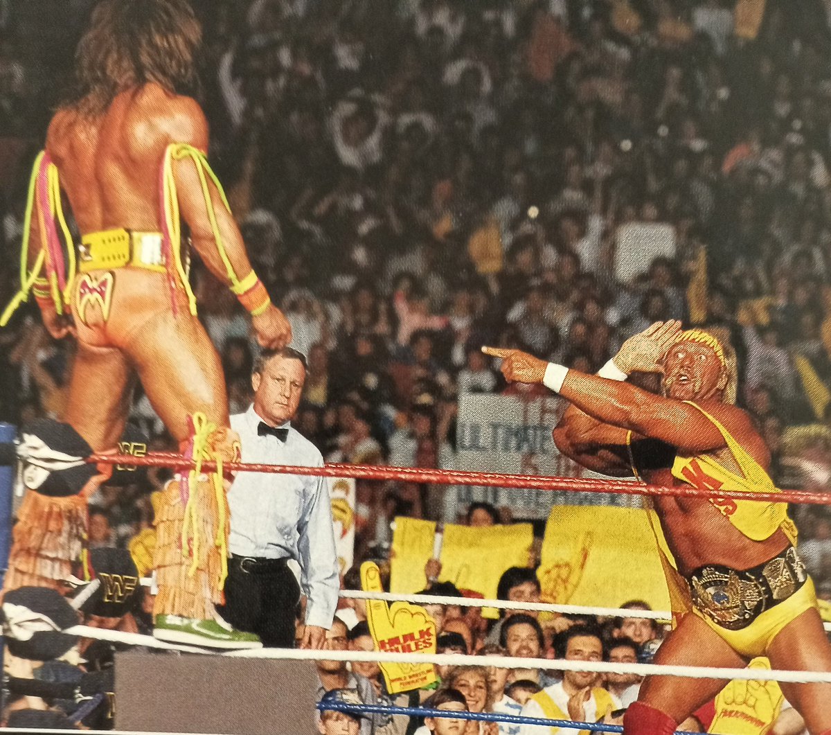 Rasslin' History 101 Twitter: "This truly was "The Ultimate Challenge",in every sense of that term:WWF World Heavyweight Champion Hulk Hogan vs WWF Intercontinental Champion The Ultimate Warrior at WrestleMania VI. https://t.co/OGoYkEVYIn" /