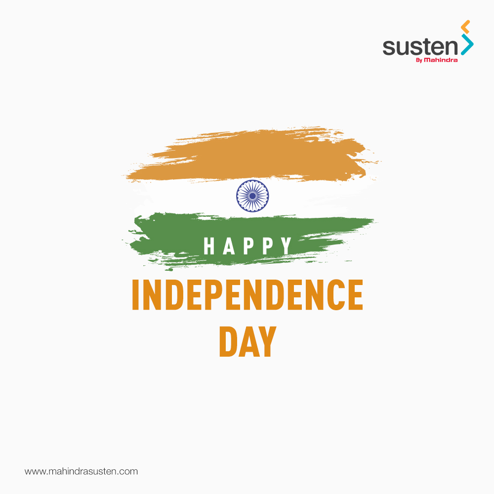 Taking care of our country and keeping it clean is also an act of patriotism. Happy Independence Day

#MahindraSusten #HappyIndependenceDay #IndependenceDay2020 #Freedom #India #CelebratingIndependence #JaiHind #JaiHindJaiBharat