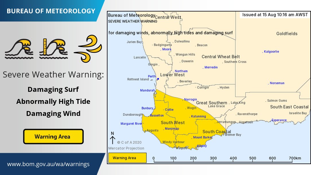 Bureau of Meteorology, Western Australia BOM_WA Twitter Analytics