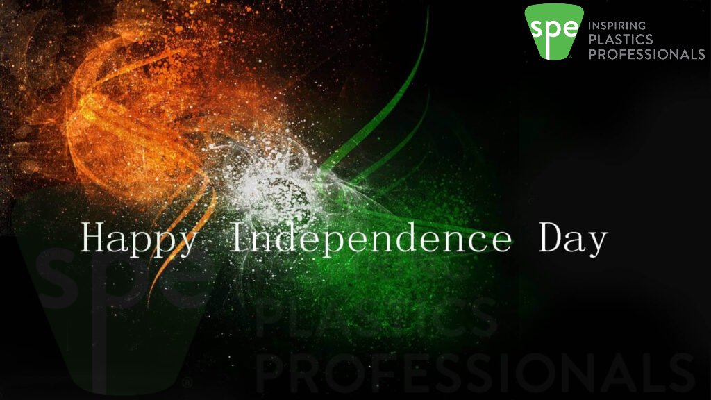 spe_india10's tweet photo. Society Of Plastic Engineers India (SPE India)
.
Wishing You all a
.
Very Happy Independence Day
.
#extrusion #pipes #plastics #Plastic #Industrial #mold #machine #blowmoulding #injectionmoulding #moulding #molding  #pipe #events #Conference #IndependenceDay https://t.co/gONZo2mEFt