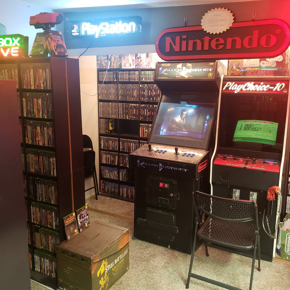 Did you know I have an actual game room? WITH GAMES IN IT?!