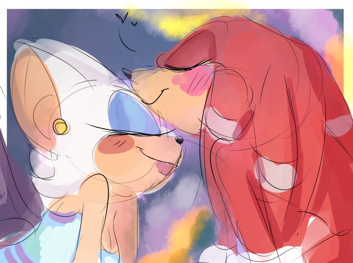 azuredeville's tweet photo. #knuxouge #rouge #knuckles 
that's what I do instead of my deadlines https://t.co/a2dz9ntPWz