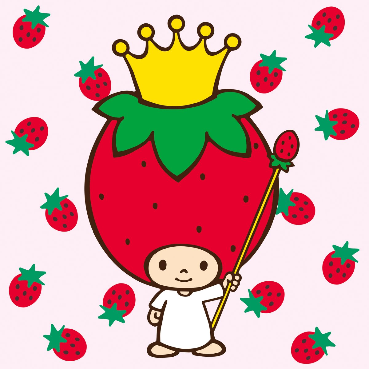 This was a transformative moment for Japanese pop culture. Over next decade, Tsuji turned his company into the nation’s top purveyor of things fancy & cute. In 1973 he renamed it Sanrio. Sanrio's PR newsletter is “Strawberry News,” and editor Tsuji is “Strawberry King.” (8/x