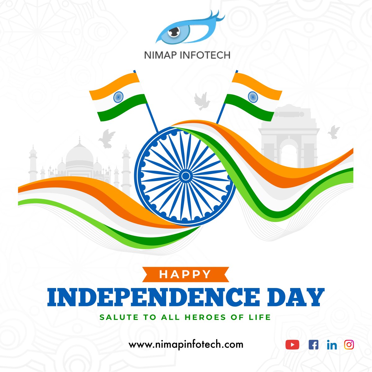 NimapInfotech's tweet image. Remembering our past is extremely important. But we also have to think about building our future. Let’s do everything to keep our freedom in technology and carry it through the years. #HappyIndependenceDay to the whole nation from #NimapInfotech!
Jai Hind
#IndependenceDay
