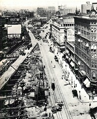 41/65This subway project was problematic for Pabst as one of the lines, the Main Line, ran along Broadway. Under the sidewalk. Right through the hotel's rathskeller. The subway company took possession of the entire stretch under the sidewalk and Pabst lost its rathskeller.