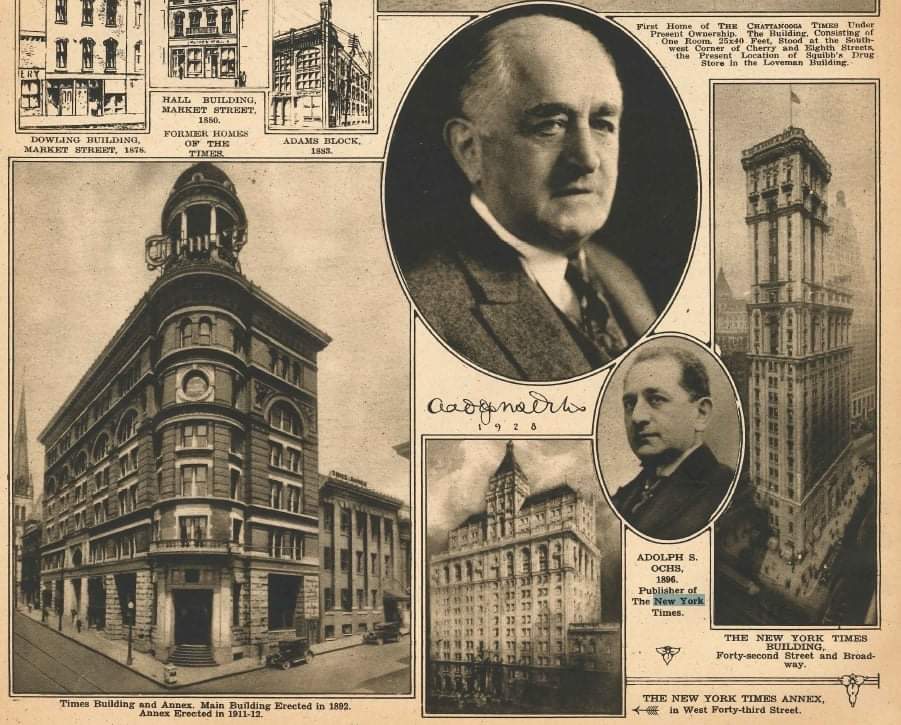 16/65An 8-year-old Tennessee broadsheet named Chattanooga Times wasn't doing very well financially. Adolph saw opportunity and with $250 borrowed from his parents, bought a 50% into the aetiolating business. 2 more years and $5.5k later, it was 100%.