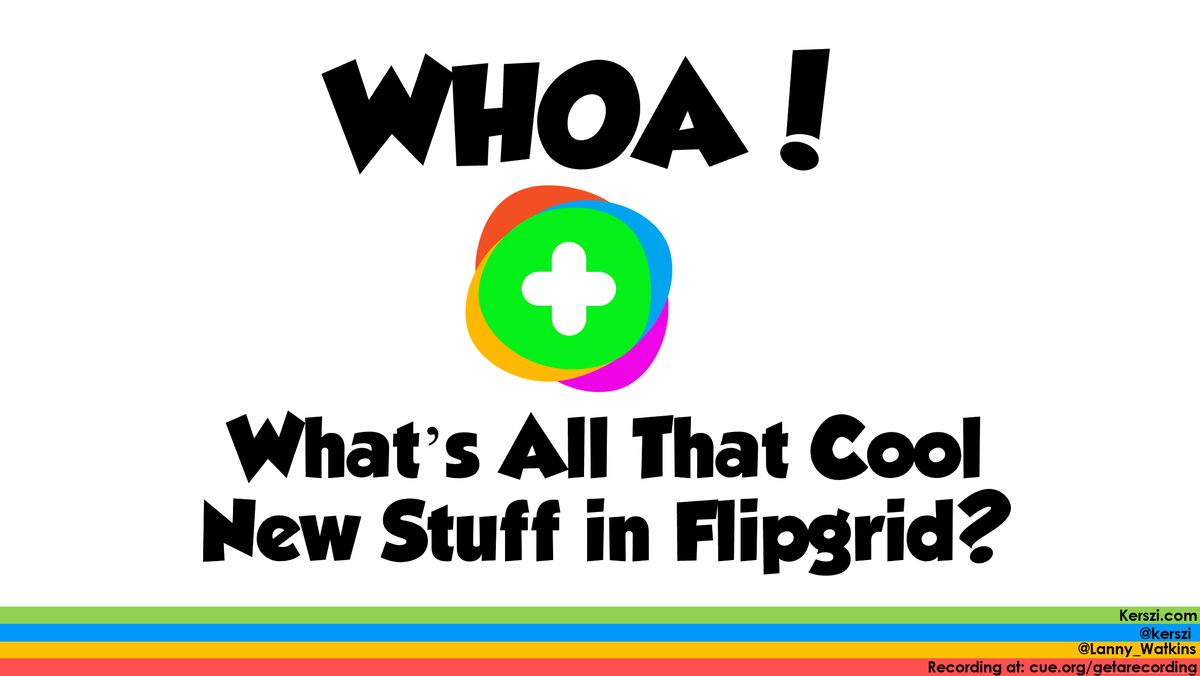 kerszi's tweet photo. Many people have been asking for the link to this session recording, so here it is!  @Lanny_Watkins &amp; I covered at least 25 of the new @Flipgrid features in a fun, lighthearted way! Hope you enjoy!  https://t.co/4F7xEGdGvO 
#FlipgridForAll #FlipgridAR #edtech #MicrosoftEdu #GETA https://t.co/eNPnu4eZZt