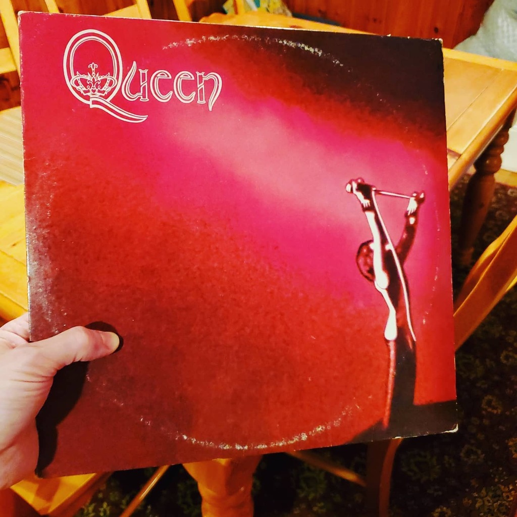 Look what I found moving the beds out of my kids' old room. #queen #vinyl #goodtaste instagr.am/p/CD5QBj4BUl5/