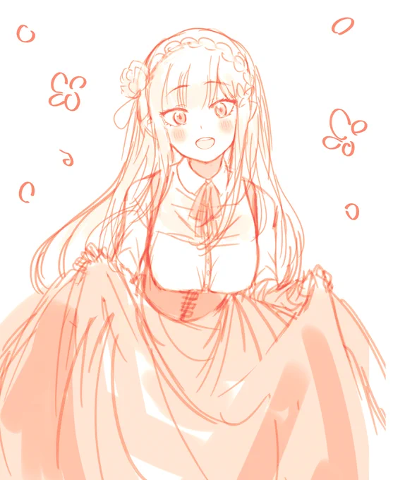 リアたんを可愛く描くべく練習ちゅう 