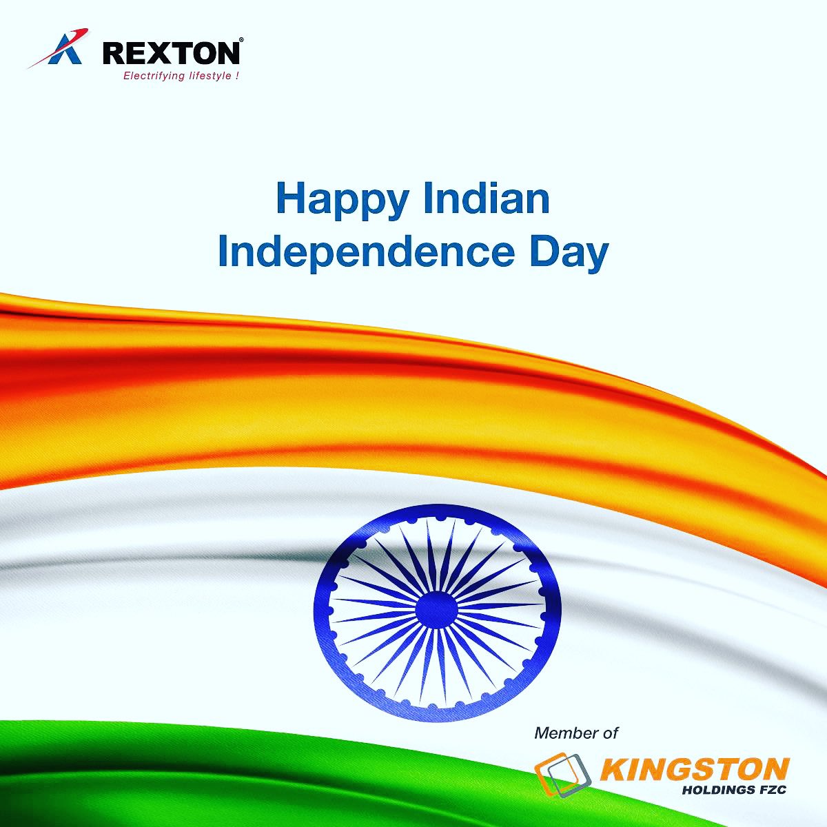 LaluSamuel1's tweet photo. Kingston Holdings wishes all Indians around the world a very very happy Independence Day!

#IndianIndependenceDay #India #KingstonHoldings #RextonTechnologies https://t.co/KcR92ME8QP