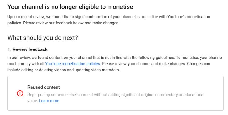 TrashTastePod's tweet photo. Hi @TeamYouTube 

Our second channel "Trash Taste Highlights"
 https://t.co/QQGcbPM1Rn

Has been incorrectly demonetised for reusing someone else content. This is an OFFICIAL channel that is owned by us, it is our own content that we are posting.

How can we get this rectified? https://t.co/j9xZueRiC6