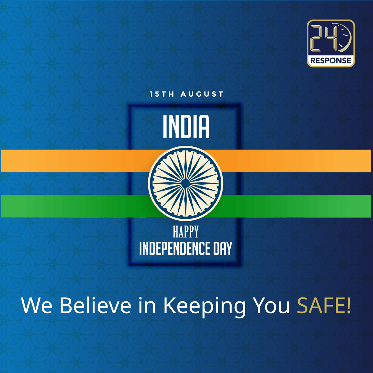 24_Response's tweet photo. Happy 74th Independence Day To Everyone

Just tap on the #HelpMe button, we'll be on the spot in a couple of minutes. 24Response (App) we’re always there for your #Safety!

#IndependenceDay #15thaugust https://t.co/ajlq2yla8I